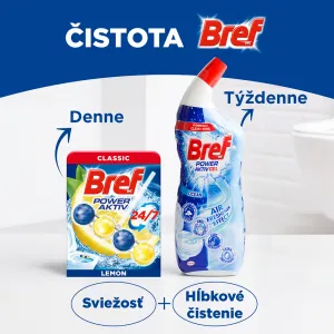 Bref Power Aktiv Lemon tuhý WC blok 4 x 50 g 1bal