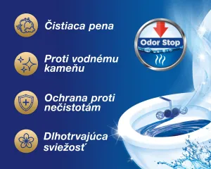 BREF Power Aktív Tuhý WC blok  3 x 50 g