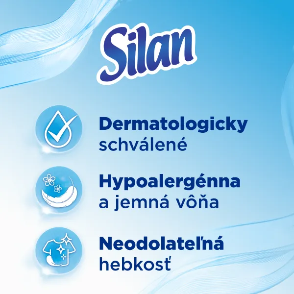 Silan Sensitive & Baby koncentrovaný avivážny prostriedok na textílie 76 praní 1672 ml 1ks