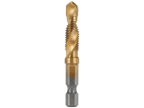 Závitový vrták HSS M8×1,25 mm s HEX stopkou GEKO G38134