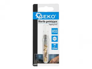 Závitový vrták HSS M8×1,25 mm s HEX stopkou GEKO G38134