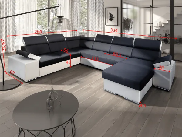 Sedačka Erika U Látka: Lux 23 - Soft 31