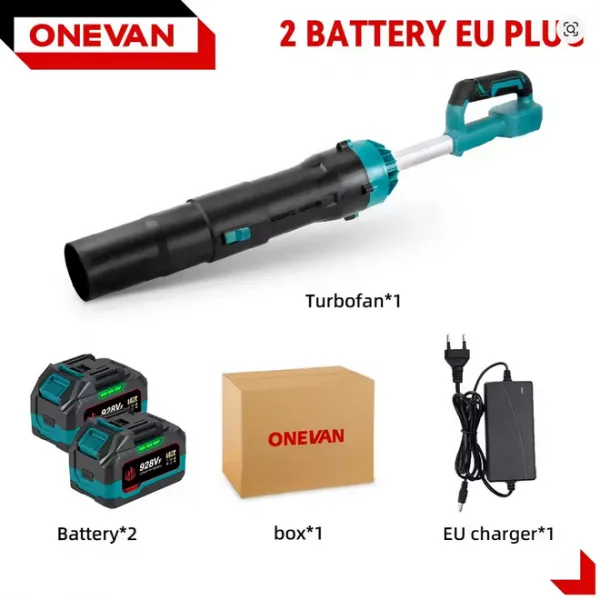 OneVan Super silný fúkač 8000W 400m/s najvýkonnejší turbo fén, Vhodný pre batériu MAKITA 18V