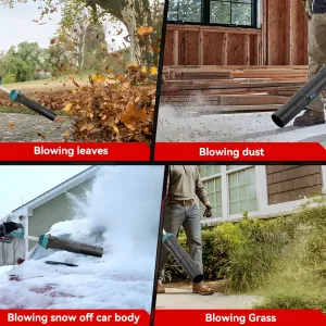 OneVan Super silný fúkač 8000W 400m/s najvýkonnejší turbo fén, Vhodný pre batériu MAKITA 18V