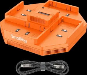 SmallRig 4837 NP-F 4-kanálová nabíjačka batérií pre fotoaparáty