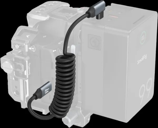 Uhlový stočený dátový kábel SmallRig 4792 USB-C priamy na USB-C