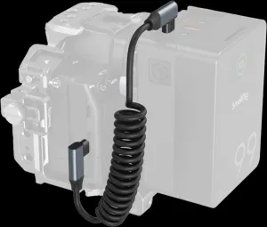 SmallRig 4793 zvinutý dátový kábel USB-C pod uhlom do USB-C