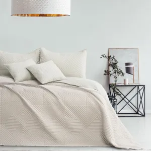 Restilo Prešívaný prehoz na posteľ SOFTA 170x210 béžovo-krémový