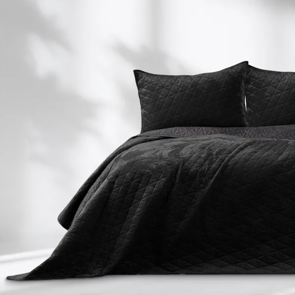 Restilo Prešívaný prehoz na posteľ LAILA 170x270 čierny