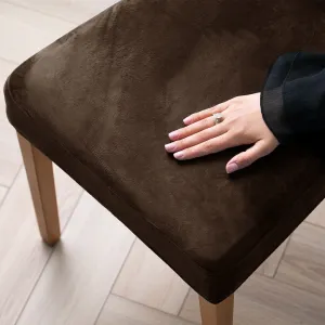 Restilo Napínací potah na židli SENTO I 1 ks tmavě hnědý