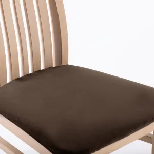 Restilo Napínací poťah na stoličku SENTO II 1 ks tmavohnedý