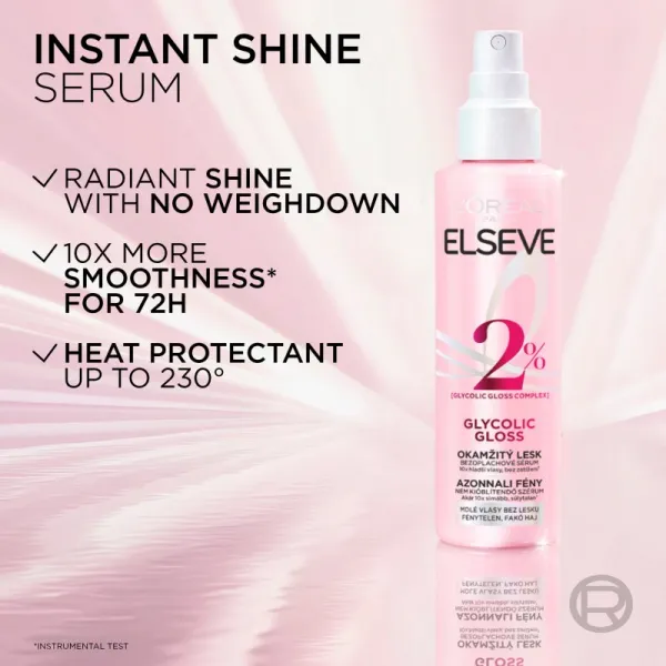 L’Oréal Paris Elseve Glycolic Gloss bezoplachové sérum pre lesk 150 ml