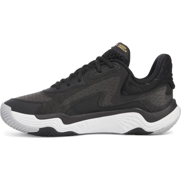 Under Armour SPAWN 7 Unisexová basketbalová obuv, čierna, veľkosť 41