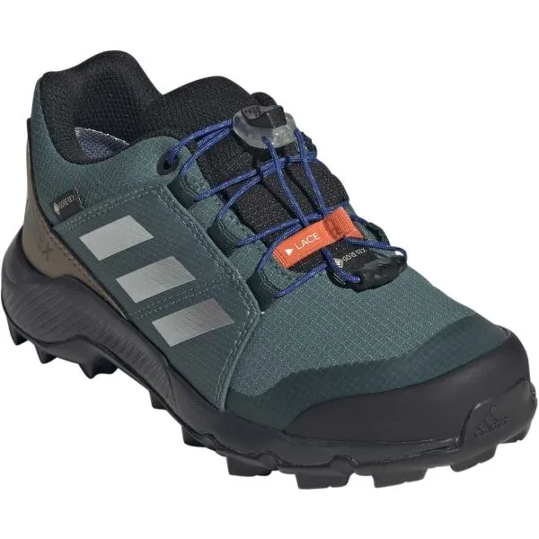 adidas TERREX GTX K Detská outdoorová obuv, tmavo zelená, veľkosť