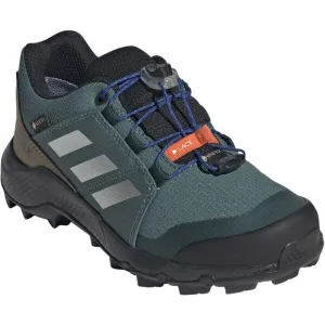 adidas TERREX GTX K Detská outdoorová obuv, tmavo zelená, veľkosť