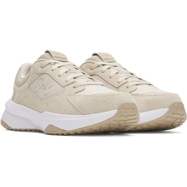 Under Armour CHARGED EDGE SUEDE Pánska voľnočasová obuv, béžová, veľkosť 43