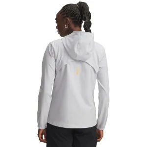 Under Armour OUTRUN THE STORM Dámska bežecká bunda, sivá, veľkosť M