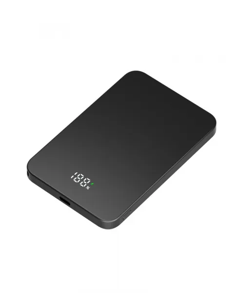 UltraThin MagSafe Powerbanka 5000 mAh, PD20W + 15W bezdrôtovo, čierna