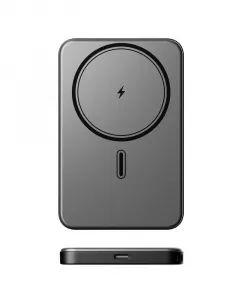 UltraThin MagSafe Powerbanka 5000 mAh, PD20W + 15W bezdrôtovo, čierna
