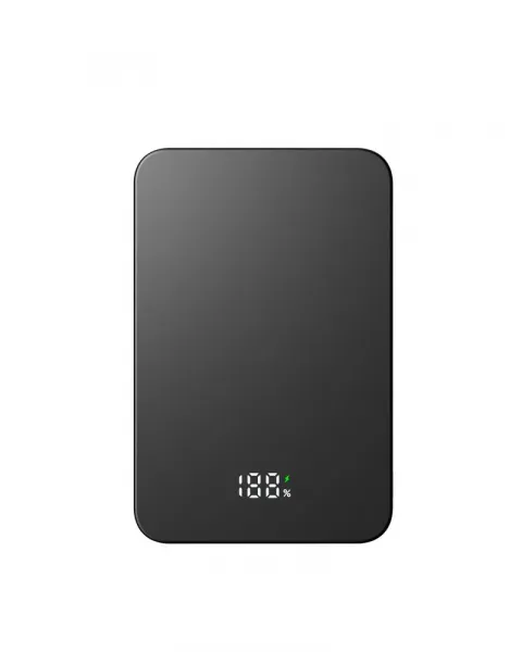 UltraThin MagSafe Powerbanka 5000 mAh, PD20W + 15W bezdrôtovo, čierna