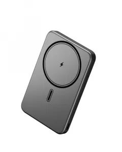 UltraThin MagSafe Powerbanka 5000 mAh, PD20W + 15W bezdrôtovo, čierna