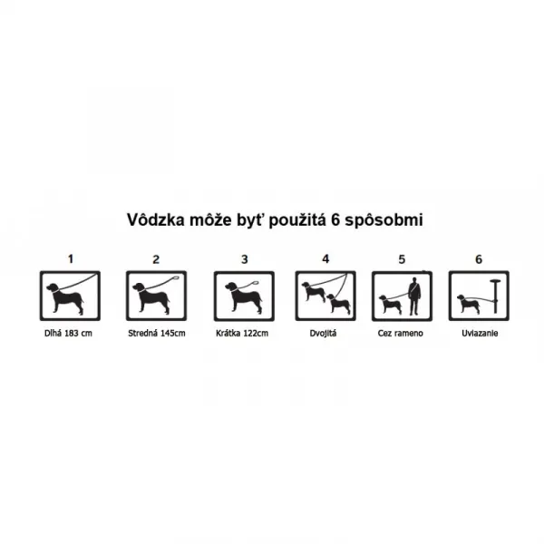 Prepínacie vodítko Red Dingo fialové, šírka: 20 mm