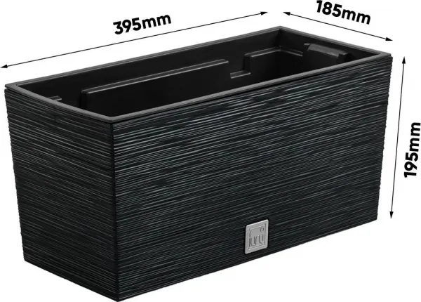 ProsperPlast Kvetináč FURU CASE | betón 39,5 cm