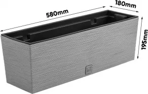 ProsperPlast Kvetináč FURU CASE | betón 58 cm