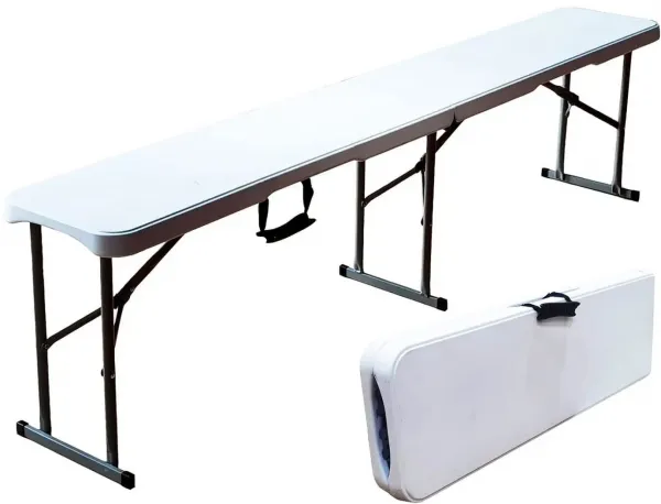 Chomik Záhradná lavica SMOOTH | biela 180 cm