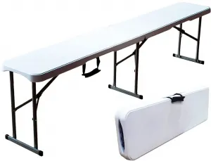 Chomik Záhradná lavica SMOOTH | biela 180 cm