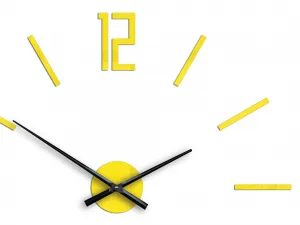 ModernClock 3D nálepka hodín Carlo žltá