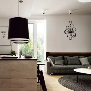 ModernClock 3D nalepovacie hodiny ALLADYN čierne