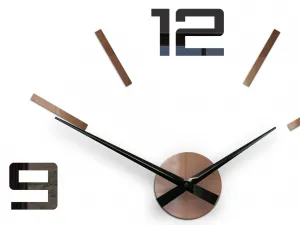 ModernClock 3D nalepovacie hodiny Reden čierno-medené