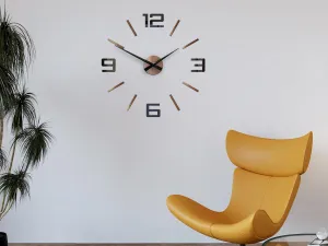 ModernClock 3D nalepovacie hodiny Reden čierno-medené