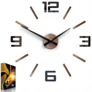 ModernClock 3D nalepovacie hodiny Reden čierno-medené
