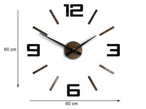 ModernClock 3D nalepovacie hodiny Reden čierno-medené