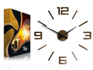 ModernClock 3D nalepovacie hodiny Reden medené