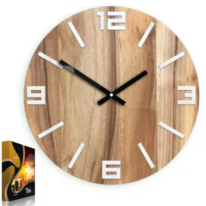 ModernClock Hodiny Arabic Wood hnedo-čierne