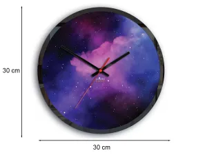 ModernClock Nástenné hodiny Galaxy fialové