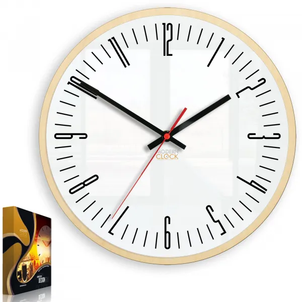 ModernClock Nástenné hodiny Piano biele