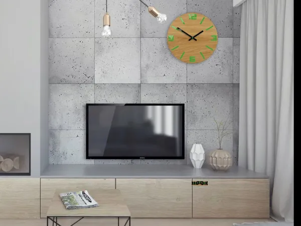 ModernClock Nástenné hodiny Arabic hnedo-zelené