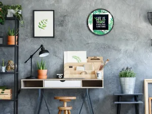 ModernClock Nástenné hodiny Green Positive zelené