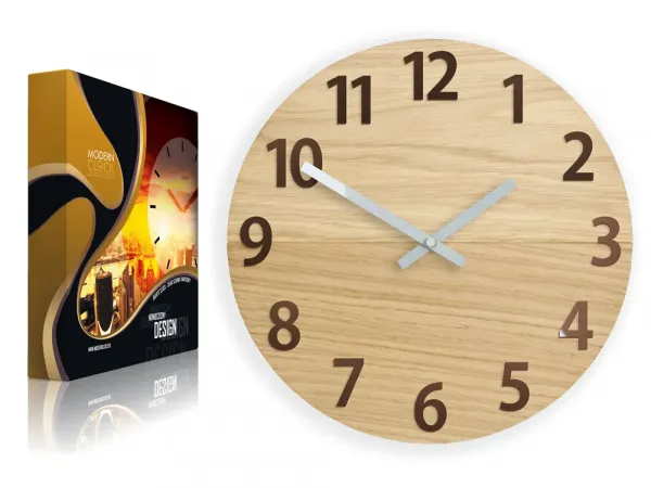 ModernClock Nástenné hodiny Amadeus hnedé