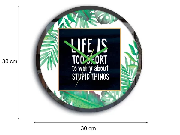 ModernClock Nástenné hodiny Green Positive zelené
