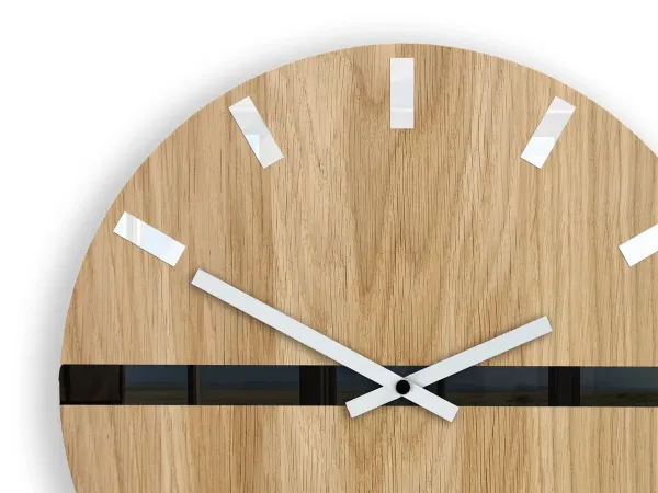ModernClock Nástenné hodiny Horizon hnedé