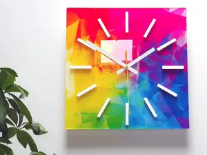 ModernClock Nástenné hodiny Amazing farebné