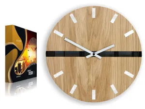 ModernClock Nástenné hodiny Horizon hnedé