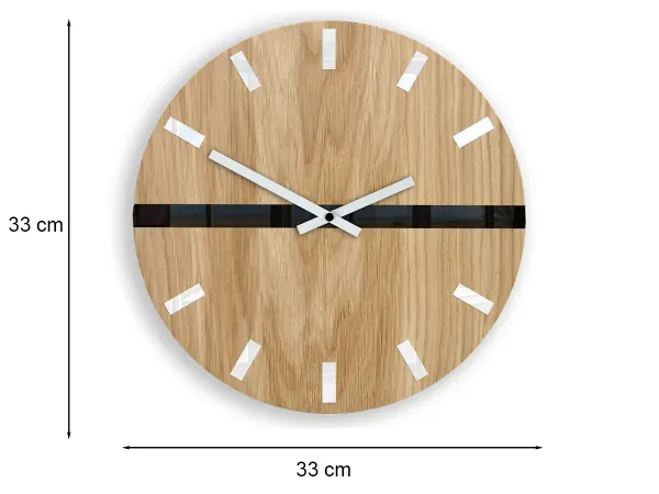 ModernClock Nástenné hodiny Horizon hnedé