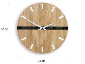 ModernClock Nástenné hodiny Horizon hnedé
