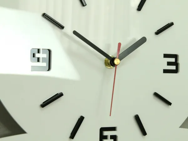 ModernClock Nástenné hodiny Coffee biele